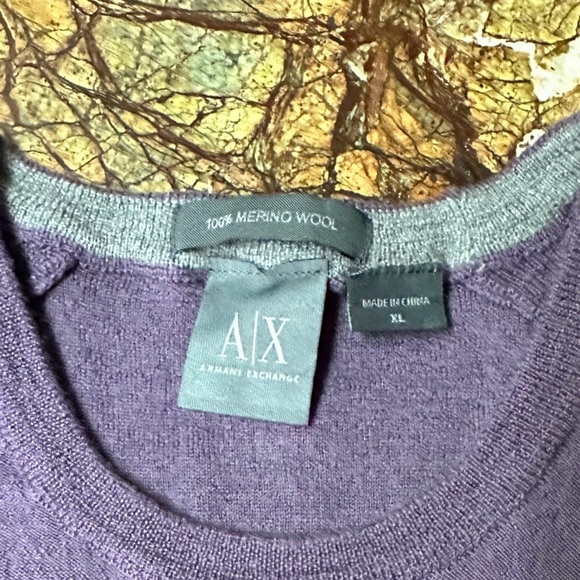 Armani Exchange Purple Sweater XL - Picture 3 of 3